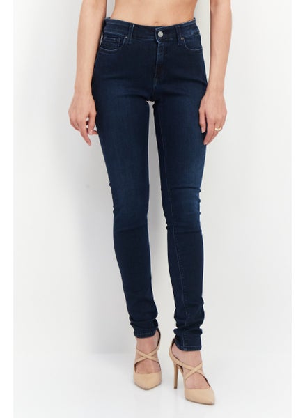 اشتري Women Skinny Fit Wash Stretchable Denim, Navy Blue في السعودية