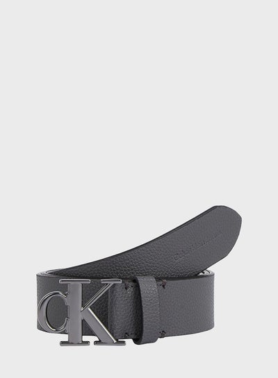 Buy Ro Mono Plaque Leather Belt 35Mm Belt in UAE
