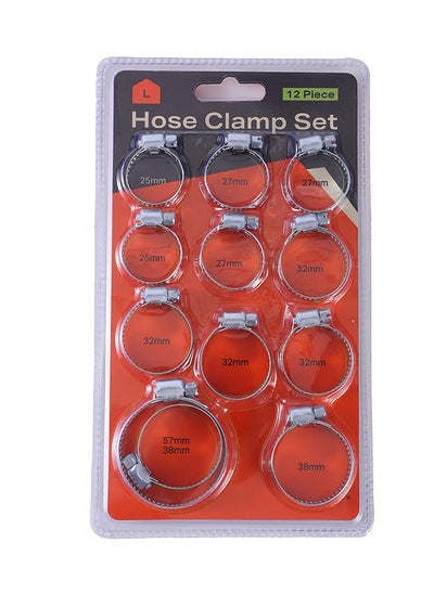 Buy 12-Piece Hose Clamp Set in Saudi Arabia