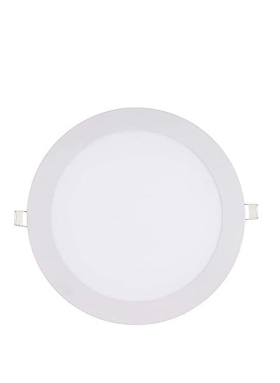 اشتري 18 WATT 8 INCH LED ROUND PANEL LIGHT 6500K WHITE VATSUN FLICKER FREE في الامارات