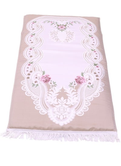 Buy Large padded prayer rug/prayer sheet with insulating inner filling 110*70*3 cm in Saudi Arabia