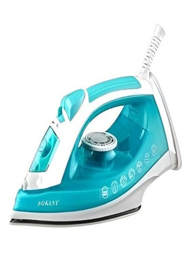 Buy Sokany Ceramic Steam Iron (Steam /Dry/Spray) - 2000W (Blue)(SK-YD-2110) in Egypt