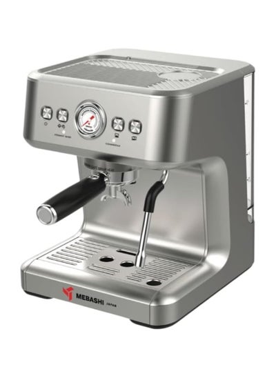 Buy MEBASHI Espresso Coffee Machine - 2.2L, 20 Bar ULKA Pump, Thermo Block Heating, Auto Shot Function, (ME-ECM2104) (Stainless Steel) in UAE