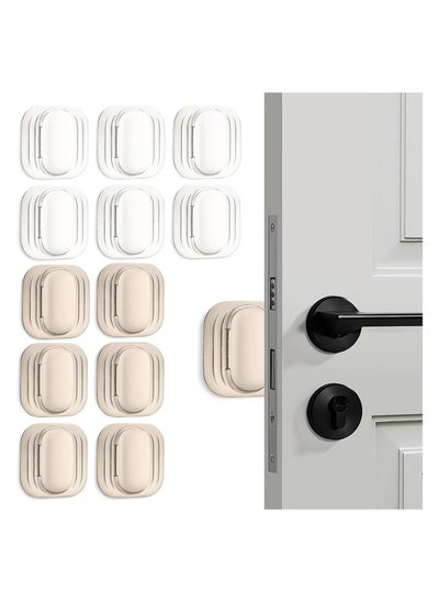 اشتري 12PCS Door Stoppers Wall Protector from Furniture, Rubber Door Knob Wall Protector, Self-Adhesive Door Handle Bumper Silencer Home & Office Walls, Self-Adhesive Door Stops Door Handle Bumper Pads في السعودية