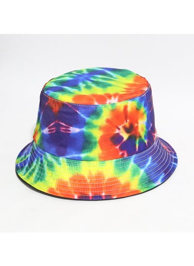 Buy Graffiti Printed Sunscreen Fisherman Hat in UAE