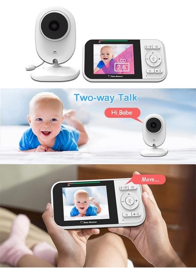 Buy Wireless Two-Way Audio Night Vision Baby Monitor Camera With Audio Long Range Baby Monitor in Saudi Arabia