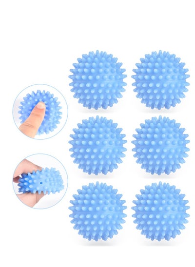 Buy Tumble Dryer Balls, Dryer Balls Set of 6, Energy Saving Dryer Balls, Reusable Tumble Dryer Clothes Softener Washing Machine Balls, for Home Washing Machine Quick Drying, Blue in UAE