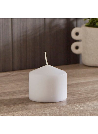 Buy Luna Pillar Candle 8 x 7.5 x 8 cm in UAE