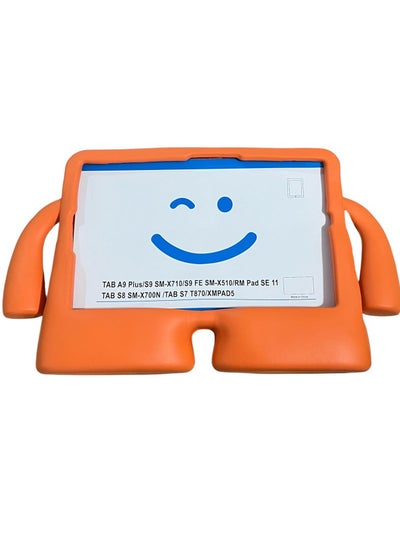 اشتري Xiaomi Redmi Pad SE- 23073RPBFG -Tablet Cover 11 Inch, Kids EVA Protective Cover With Anti-Shock Handle Orange في مصر