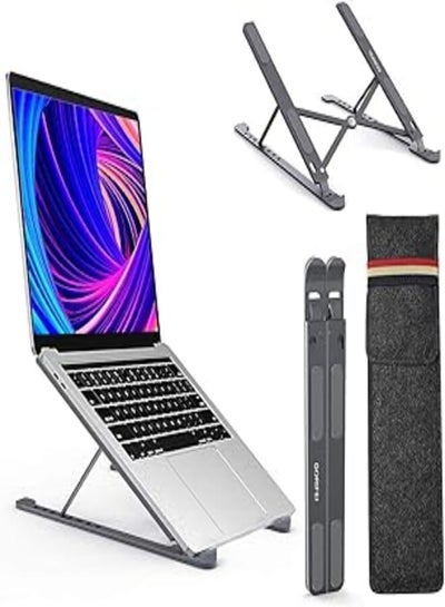 Buy Generic Laptop Stand,Portable Laptop Stand Holder,8-Levels Adjustable Laptop Riser with Carry Bag,Alumiun Ventilated Computer Stand for Macbook Pro Air,iPad,Lenovo,10-15.6'' Laptops in Egypt