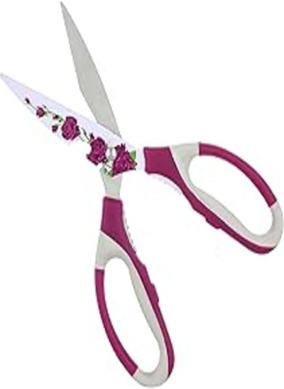 اشتري MT Floral-Print Multi-Functional Ceramic Scissors, Multi Color - 24.5 x 10.5 cm في مصر