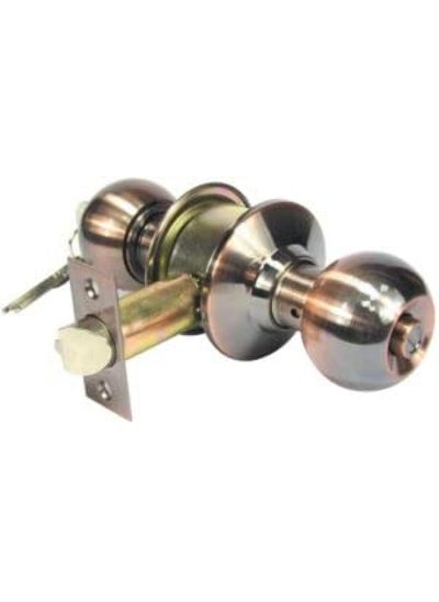 Buy Front Door Knob With Lock And Key Entry Door Lockset Ball Style Handle Door Knob Set With Keys Copper Alloys in UAE