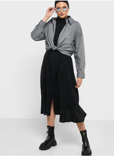 Buy Button Down Shirt Dress in Saudi Arabia