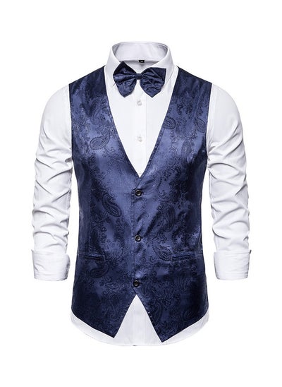 Buy New Men's Jacquard Vest For Men in Saudi Arabia