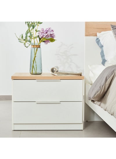 اشتري Milan 2-Drawer Nightstand 60 x 45.5 x 39 cm في السعودية