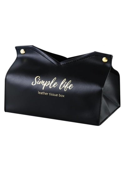 Buy Leather  Elegant Decorative Tissue Box Cover in Egypt