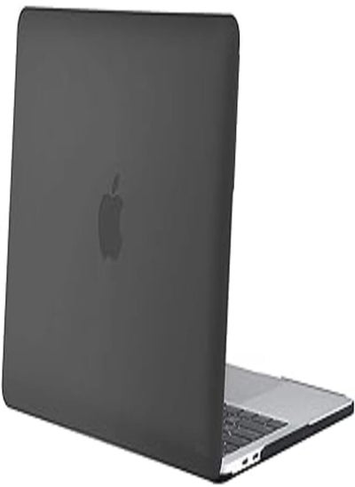 Buy Hard Case Shell Slim Skin Cover for MBP 2017 2016 A1706/A1708 MacBook Pro 13in with/without Touch Bar (Smoked Frosted Translucent Dark Grey) in Egypt