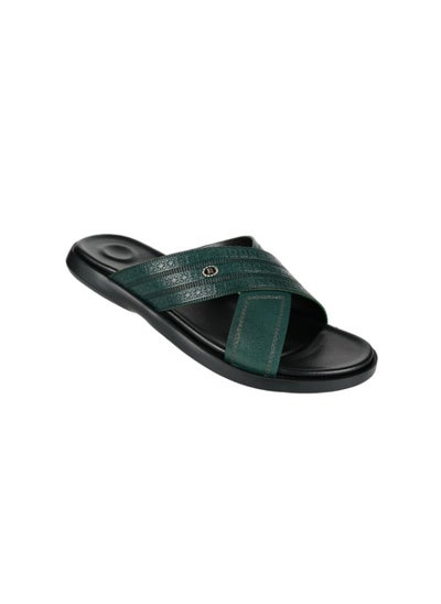 اشتري 008-3492 Barjeel Mens Casual Sandals 8096-11 Green في الامارات