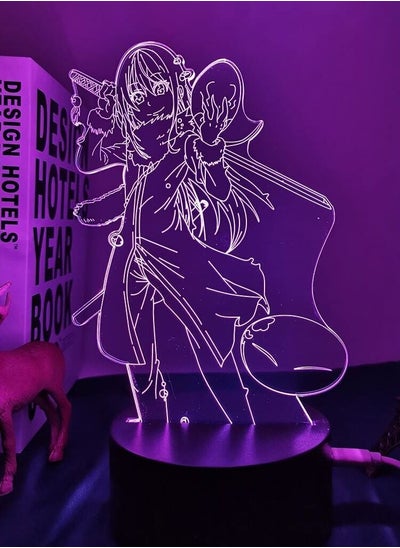 اشتري Anime LED Lamp That Time I Got Reincarnated As A Slime Rimuru Tempest for Kids Room Decor Slime Isekai 3D Light Manga TenSura في الامارات