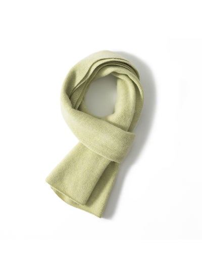 Buy Unisex Cashmere Scarf Knitted Warm WinterSpinning Green Spinning Green in UAE