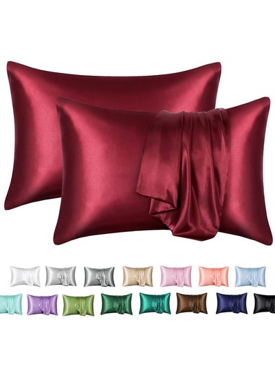 Buy Satin Envelope Pillow Case For Hair And Skin(set Of 2 ) in Egypt