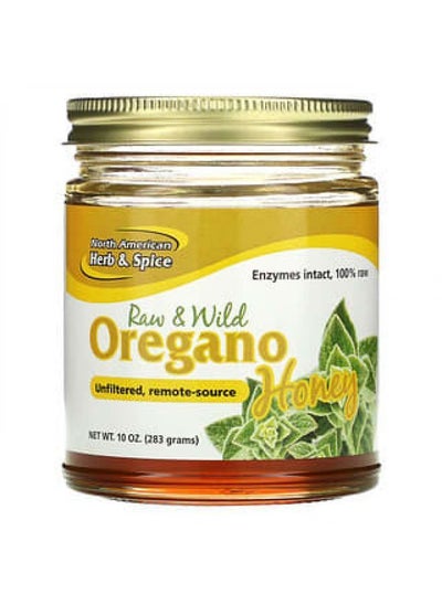 Buy North American Herb & Spice, Raw & Wild Oregano Honey, 10 oz (283 g) in UAE