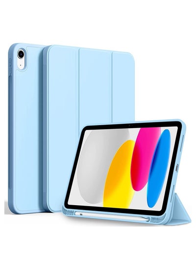 اشتري Case for iPad 10th Generation with Pen Holder Protective Smart Stand 10 في السعودية