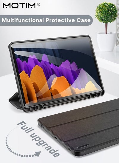 اشتري Case for Samsung Galaxy Tab S8 2022/S7 2020 11 inch with S Pen Holder Soft TPU Slim Folio Stand Protective Tablet Cover Multi-Angle Viewing في الامارات