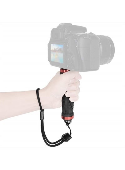 اشتري Camera Handle Grip Support Mount with Camera Wrist Strap Handlegrip Camera Stabilizer with 1/4'' Male Screw for Digital Video Camera Camcorder Action Camera LED Video Light في الامارات