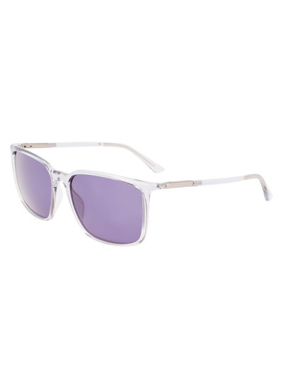 اشتري Full Rim Bio Injected Modified Rectangle Sunglasses Ck22522S 5916 070 Crystal في السعودية