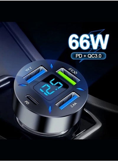 Buy 4 In 1 USB Car Charger QC3.0 PD20W in UAE