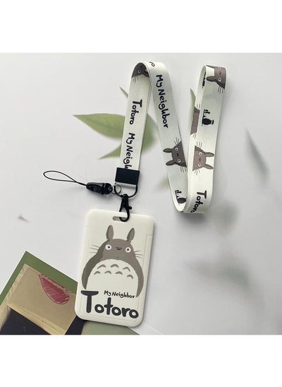 Buy Card Holder with Neck Strap Lanyards Totoro Painting For Keys Keychain Badge Holder Compatible with Credit Card / Student Card / Bus Transportation Card in UAE