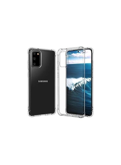 Buy Samsung Galaxy A02S Silicone Case Transparent TPU Gorilla Anti-shock Shockproof Corners - Clear in Egypt