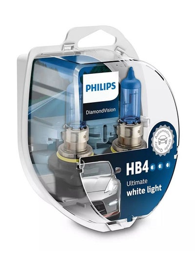 Buy Diamond Vision 5000K HB4\9006 Car Headlight Bulbs 12V (Pair) in UAE
