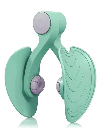 Buy High Resistance Pelvic and Thigh Exerciser, Kegel Exerciser Hip Corrector Postpartum Pelvic Muscle Strengthening Device Adjustable Spring Inner Thigh Exerciser for Women - Green in Egypt