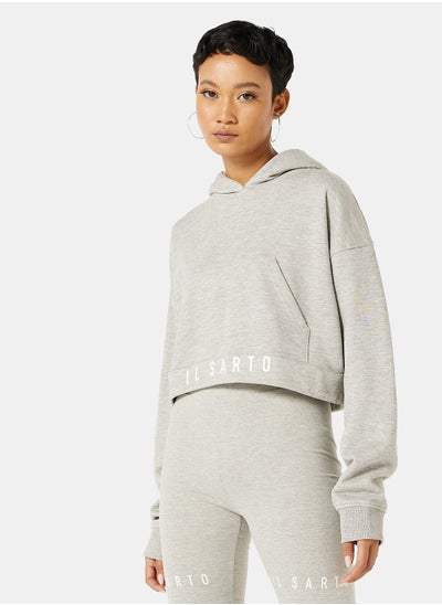 Buy Logo Cropped Hoodie in Saudi Arabia