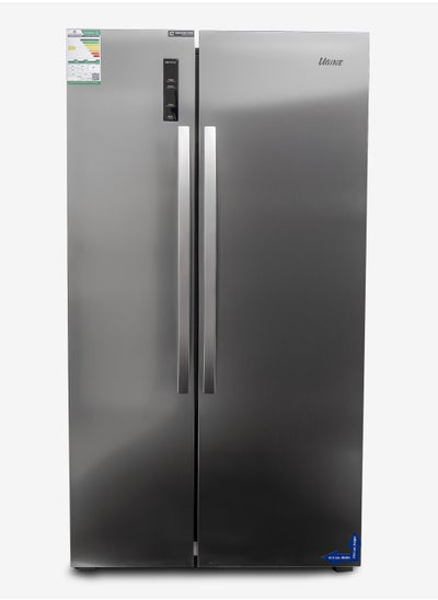 Buy Ugine Refrigerator, Side By Side, 637 L, 22.4 Cu.Ft, Steel - URKSBS637 in Saudi Arabia