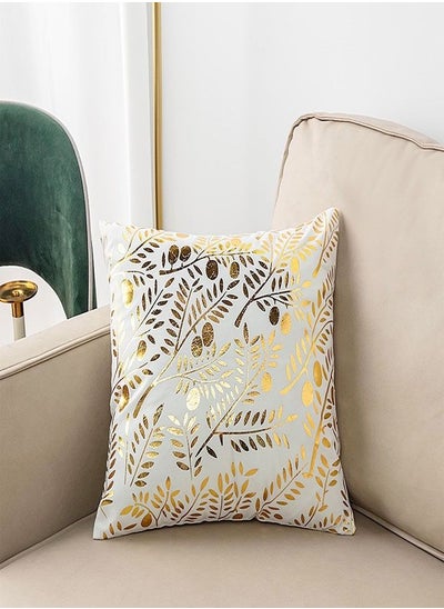 اشتري Cushion Covers Decor Throw Pillow Cover Gold Decorative Pillow Cushion Cover for Bedroom Sofa Car Home Décor في الامارات