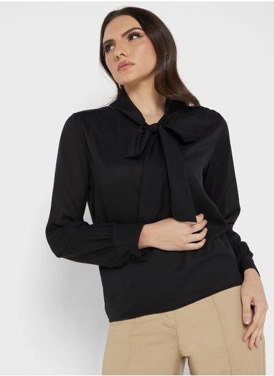 Buy Neck Tie Detail Top in UAE