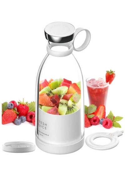 Buy Portable Juicer Blender Machine, Electric Juicer Kettle Bottle for Shakes, Mini Fruit Battery Rechargeable USB Blender Smoothie Maker in UAE