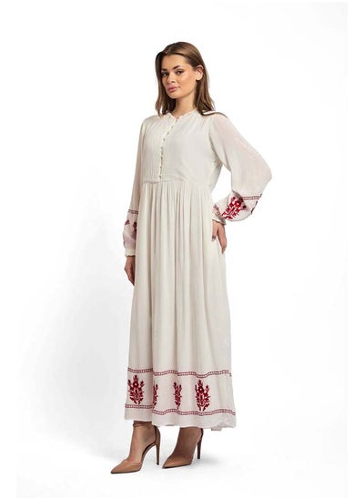 Buy Fancy Long Sleeve Embroidered Dress in Egypt