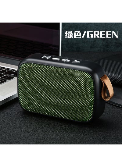 Buy G2 Fabric Bluetooth Speaker Portable Outdoor Bass TF G2 Green in UAE