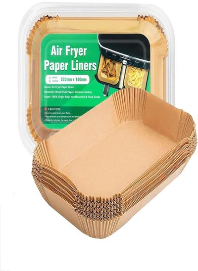 اشتري Air Fryer Disposable Paper Liners, 100PCS Parchment Paper Liner, Compatible with Ninja [AF300UK], [AF400UK], Salter and Other Dual Zone Air Fryer 7.6L-9.5L (220mm x 140mm) في مصر