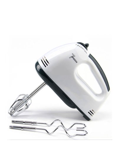 Buy 7-Speed Electric Hand Mixer Stainless Steel Whisk Mini Handheld Mixer Egg Cream Food Beater in Saudi Arabia