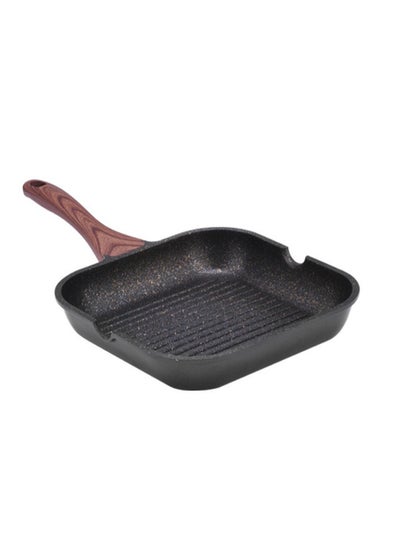 Buy Griddle Steak Pan Non Stick Grill Pan with Detachable Handle - Oven Safe Griddle Pan for Induction Electric and Gas Hob Cook Low Fat Dishes with Gorgeous Grill Marks in UAE