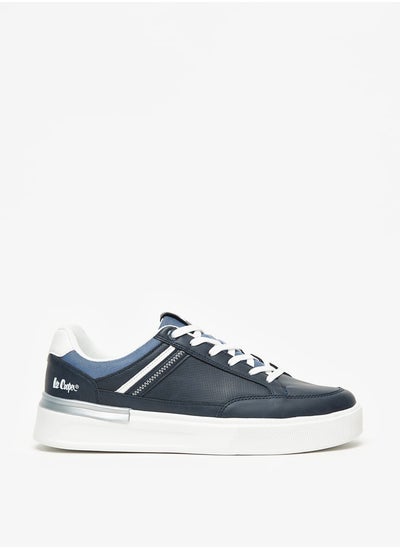 اشتري Men's Textured Lace-Up Low Ankle Sneakers في الامارات