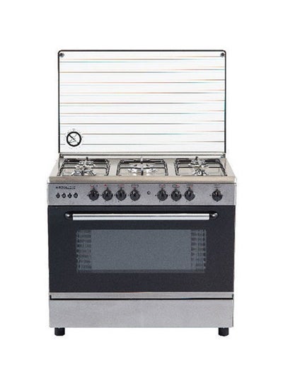 Buy Royal Gas Cooker Fast - Cast 5 Burners 60*90 cm With Fan Stainless Steel - R-2010314 in Egypt