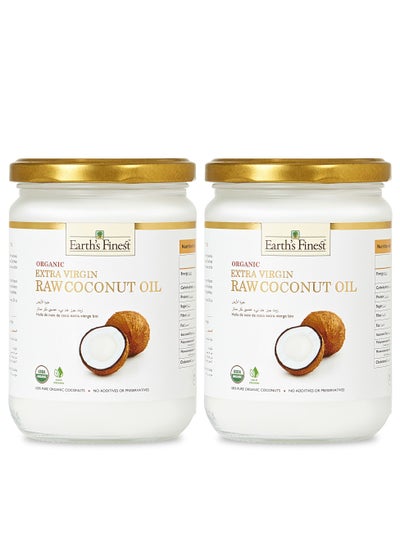 اشتري Organic Extra Virgin Coconut Oil - 500ml (Pack of 2) في الامارات