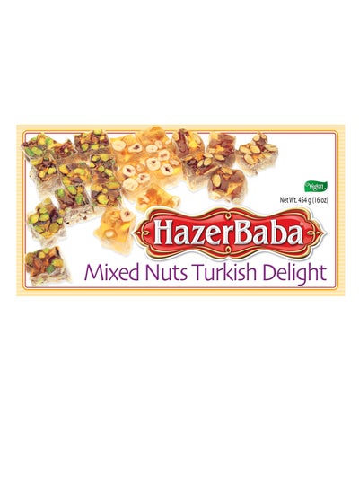 Buy Turkish Delight Pistachio, Almond, Hazelnut 454g in UAE