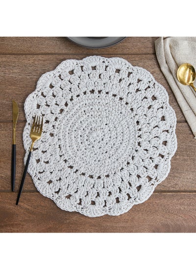 Buy Knotscape Crochet Placemat 38 x 38 cm in UAE